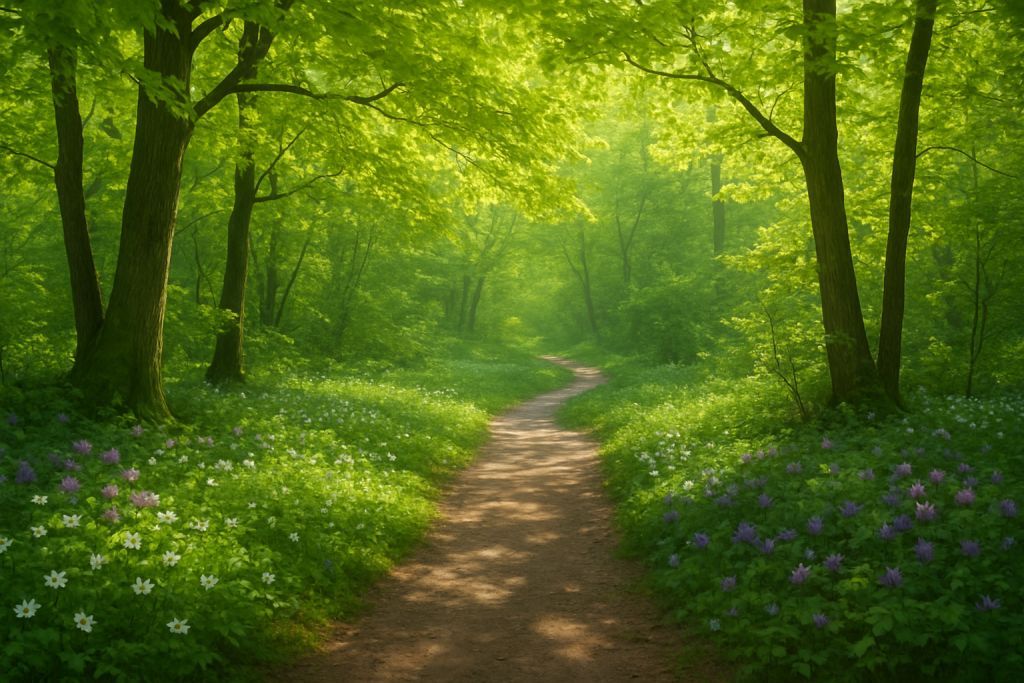 Chemins forestiers à découvrir au printemps